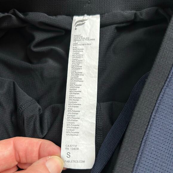 Fabletics Men's The Fundamental Short II Lined 9in Blue Size Small - Picture 4 of 8